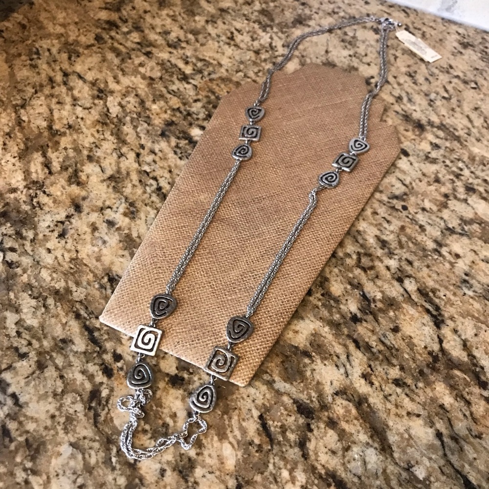 Lucky Brand long silver necklace